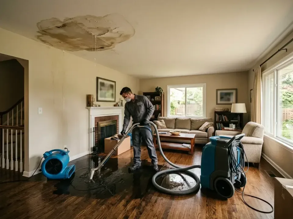 attic-pipe-burst-ceiling-drip-008 — frequently asked questions, Water Damage Restoration & Carpet Care in Senatobia, MS